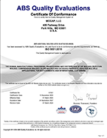 IISO 9001:2015 认证证书 of Registration, MOCAP Park Hills, MO - MOCAP Farmington, MO