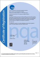 ISO 14001-2015 Certificate of Registration MOCAP Limited