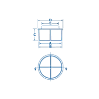 錐狀塑料堵頭（適用於K型管）