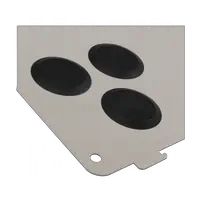板材工藝孔堵頭是用低密度聚乙烯注塑成型而成（公制）